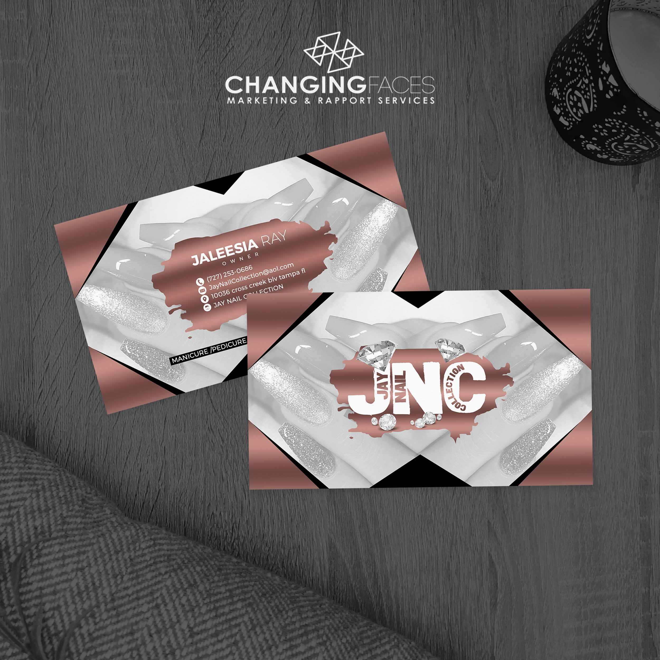 JNC business cards mockup
