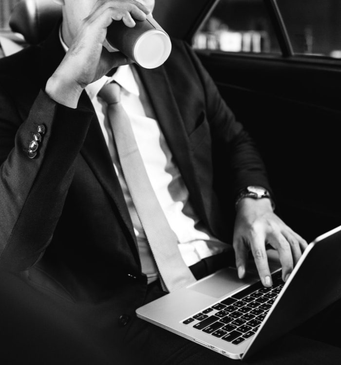 Business people drinking some beverage